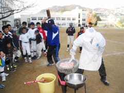 もとはし御菓子司出張餅つき